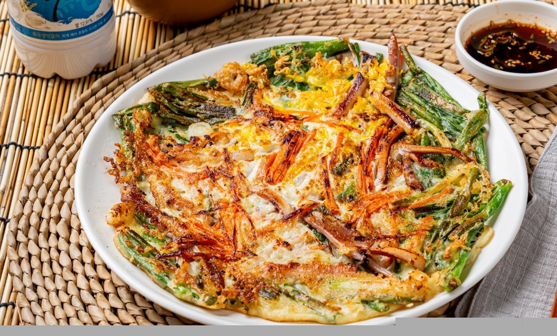 Seafood and Green Onion Pancake 1