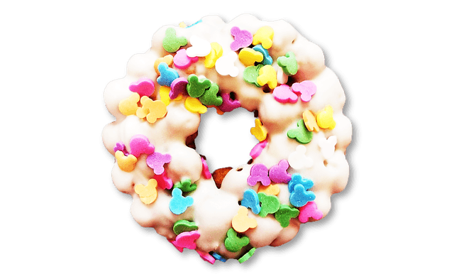 Donut-shaped Sweet Rice Puffs Snack with White Chocolate 1