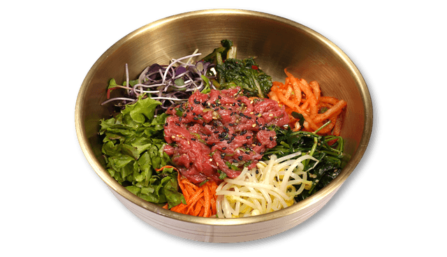 Koreya Can Əti Tartarlı Bibimbap 1