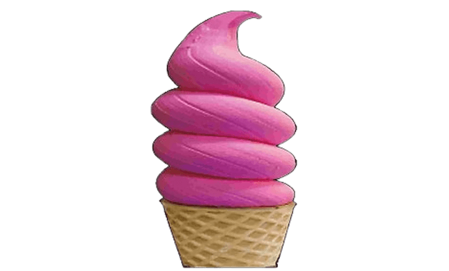 Glace Rose Noir Fraise 1