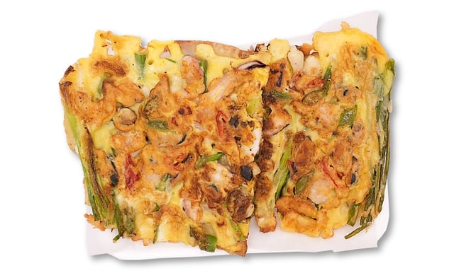 Seafood and Green Onion Pancake 1