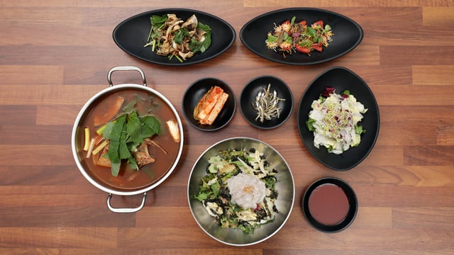 Pesce crudo a fette con riso alla Pohang 1