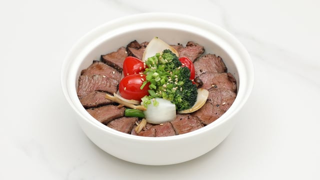 Chuck Flap Steak over Rice 1