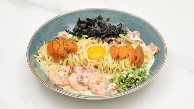 Japanese-style Cream Pasta with Sea Urchin 1