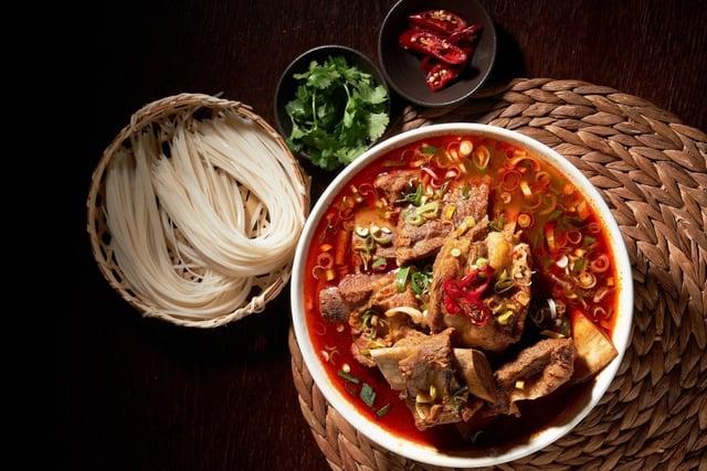 Jumbo Sized Pork Rib and Rice Noodle Soup 1