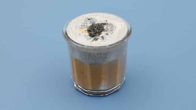 Латте с черным кунжутом 1