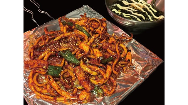 Spicy Grilled Squid + Steamed Rice Ball 1