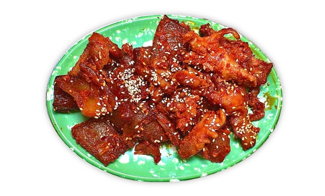 ขาไก่ตุ๋น + หนังหมูปิ้ง 1