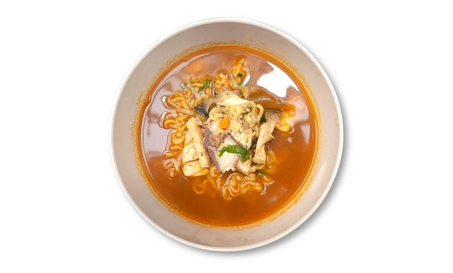Ramyun med fisk og skaldyr 1