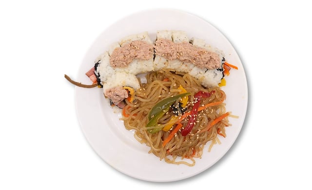 누드김밥 + 잡채 1