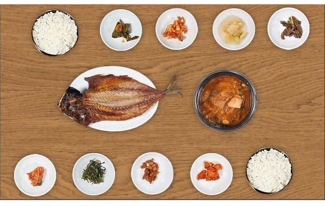 Grilled Andong Salted Mackerel Set Menu 1