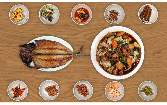 Andong-style Braised Chicken Set Menu 1