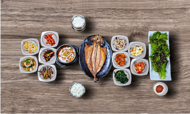 Menu de cavala salgada grelhada de Andong 1