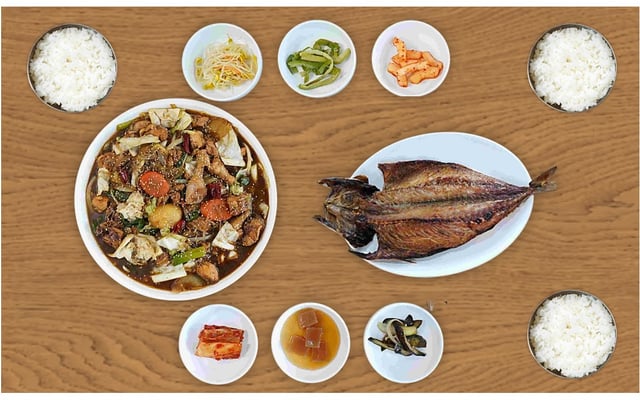 Andong-style Braised Chicken Set Menu 1