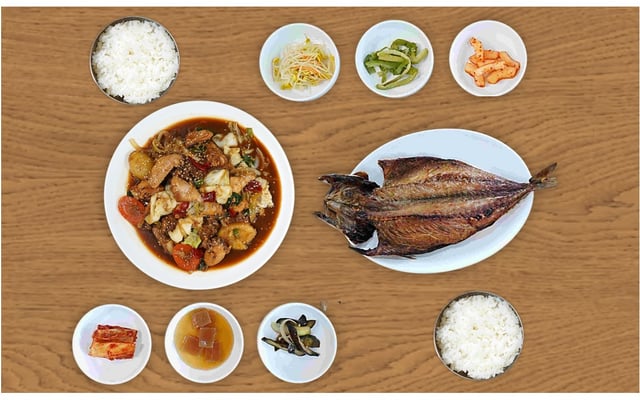 Andong-style Braised Chicken Set Menu 1