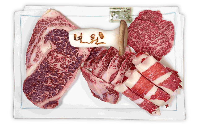 Cortes de carne de vaca coreana grelhados variados 1