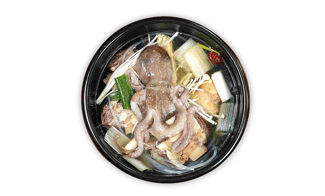 Sopa de costela de vaca com polvo 1