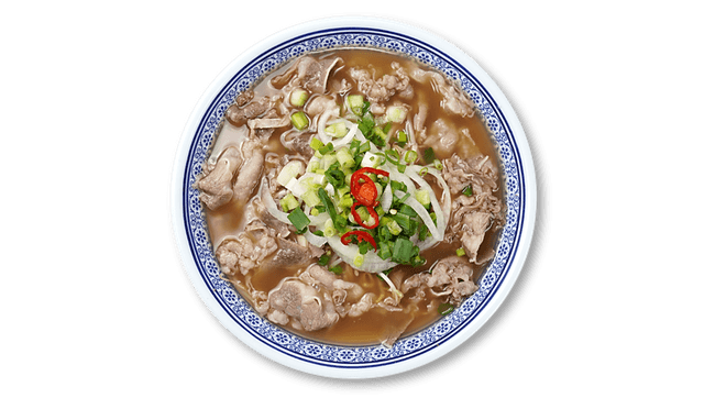 Rice Noodle Soup with Grilled Beef 1