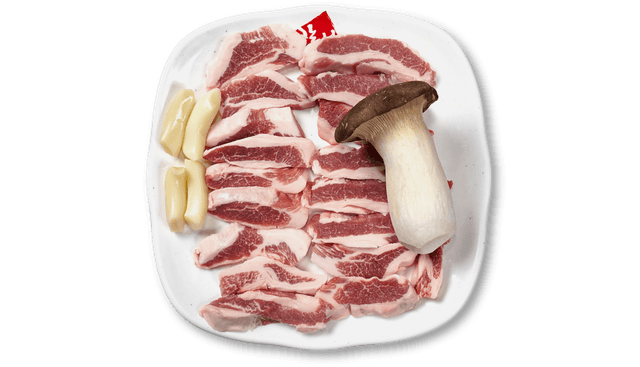 Gegrilltes, gereiftes Schweinerückenstück 1