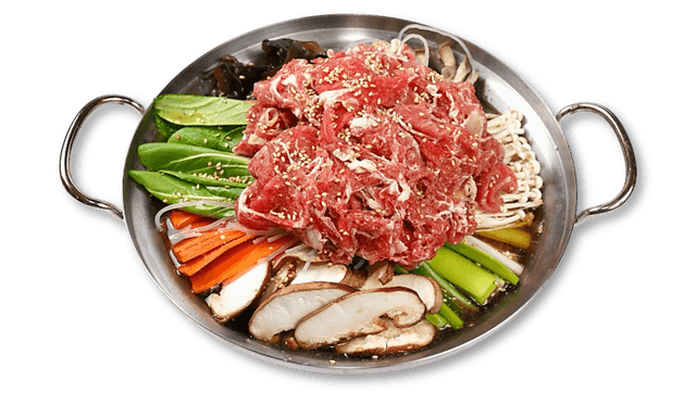 Horký hrnec s houbami a bulgogi 1