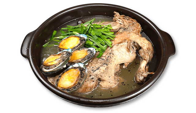 Ganze Entensuppe mit Abalone und Heilkräutern 1