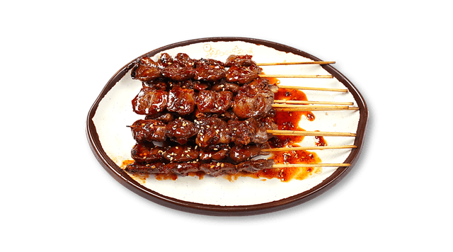 Brochettes de cœur de poulet grillé 1
