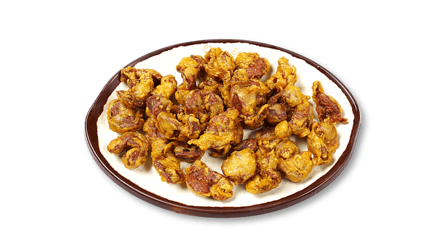 Gésiers de poulet frits (gésiers de poulet + pommes de terre) 1
