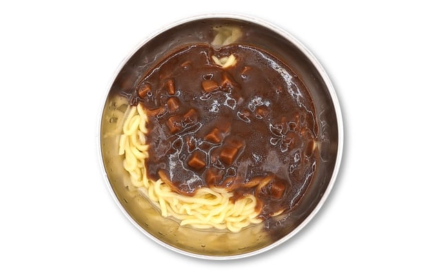 Noodles in Black Bean Sauce 1