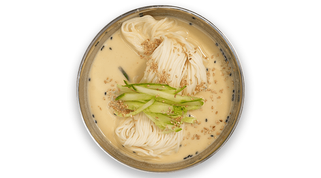 Noodles em sopa fria de soja 1