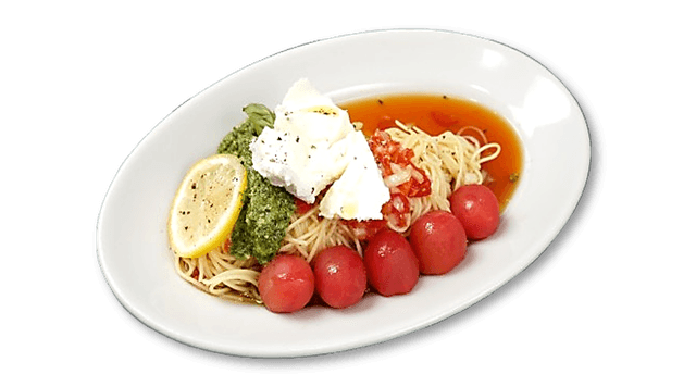 Pasta dengan Keju Ricotta Dingin dan Pesto Basil 1