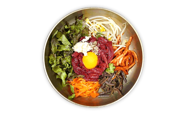 Bibimbap com Tártaro de Carne 1