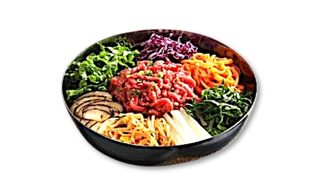 Bibimbap con Tàrtar de Vedella 1