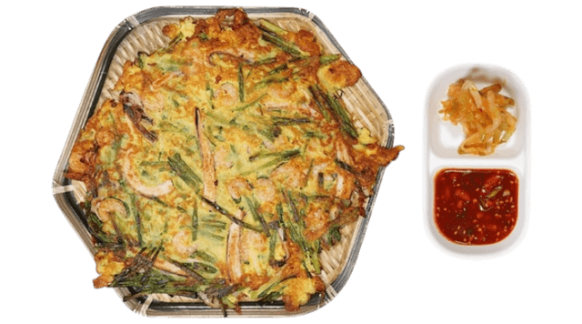 Panekuk Seafood dan Bawang Hijau 1