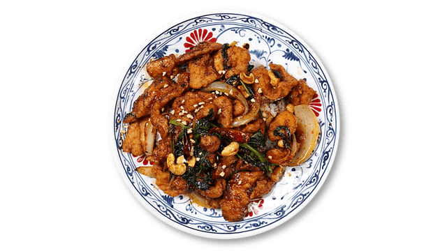 Kung Pao Chicken + Steamed Rice 1