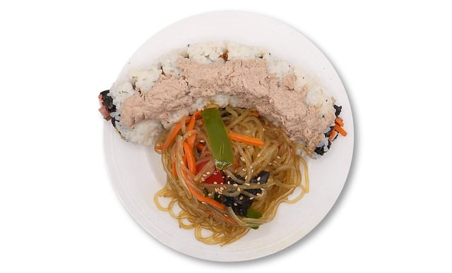 누드김밥 + 잡채 1