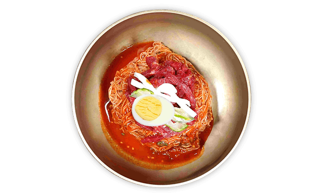 Macarrão Frio Picante de Trigo Sarraceno com Tártaro de Carne 1