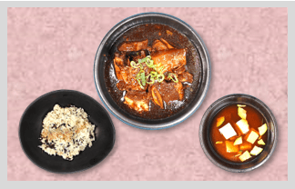 Braised Beef Rib Set Menu 1