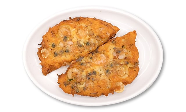 Panqueca de marisco e feijão mungo 1