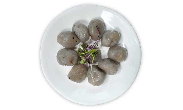 Potato Dough Half-moon Cake with Black Sesame Seeds Filling 1