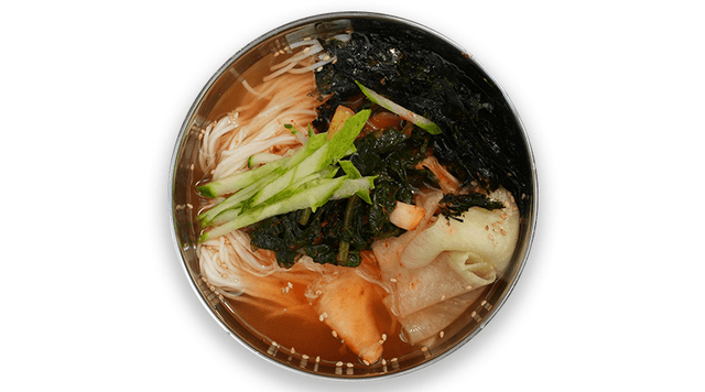 Noodles de Kimchi de rabanete jovem de verão 1