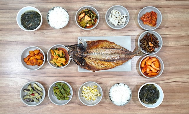 Grilled Andong Salted Mackerel Set Menu 1
