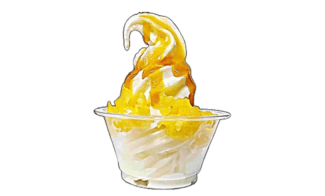 Glace à la pomme et à la mangue 1
