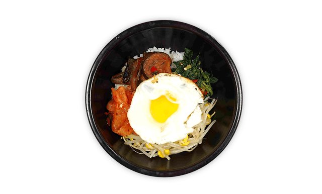 Bibimbap in a Hot Stone Pot 1