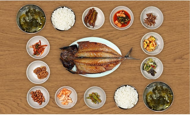 Grilled Andong Salted Mackerel Set Menu 1