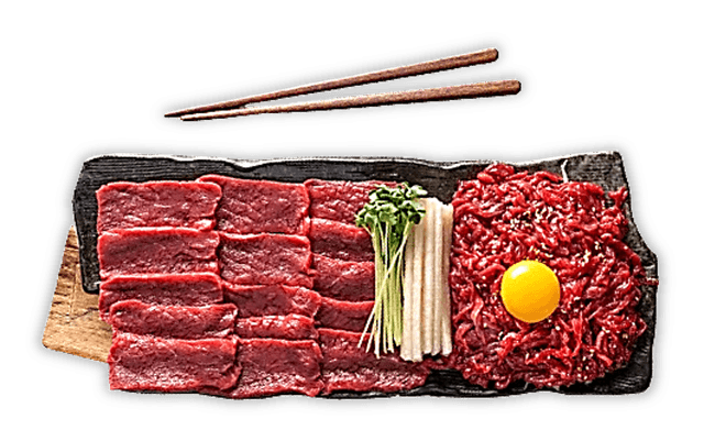 Tàrtar de Vedella + Sashimi de Vedella 1