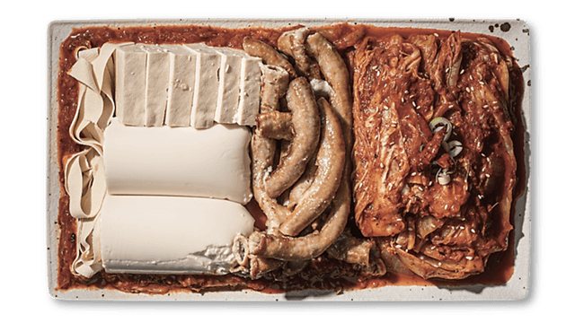 Kimchi estofado con intestino de ternera 1