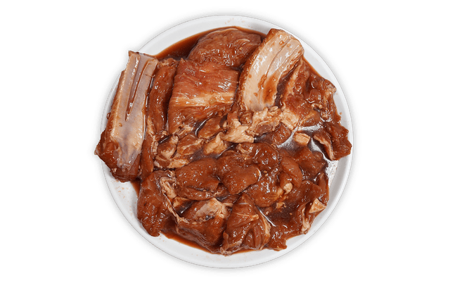 Costine di maiale marinate alla griglia con condimento di salsa di soia 1