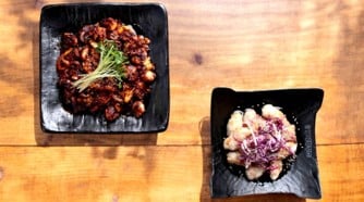 Maiale Fritto con Salsa Agrodolce + Polpo Webfoot Saltato 1