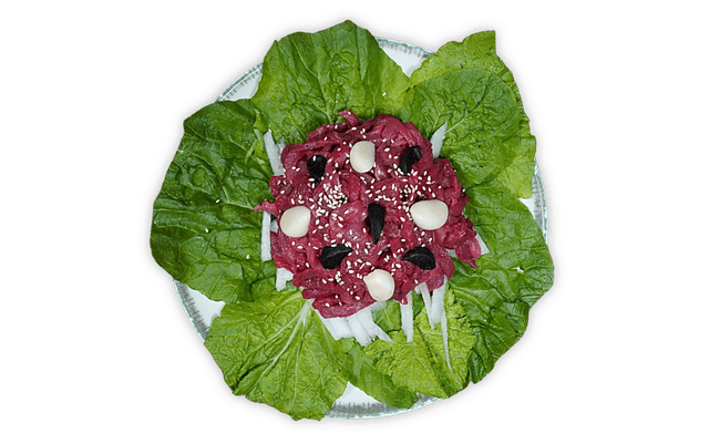 Garlic Seasoned Raw Beef (Beef Tartare) 1