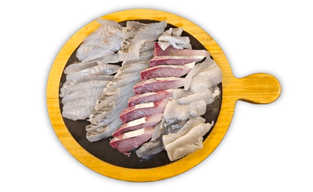 Roher Fisch, in Scheiben geschnitten 1